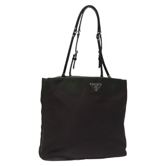 PRADA Hand Bag Nylon Khaki Auth ki5477 - Picture 1 of 16